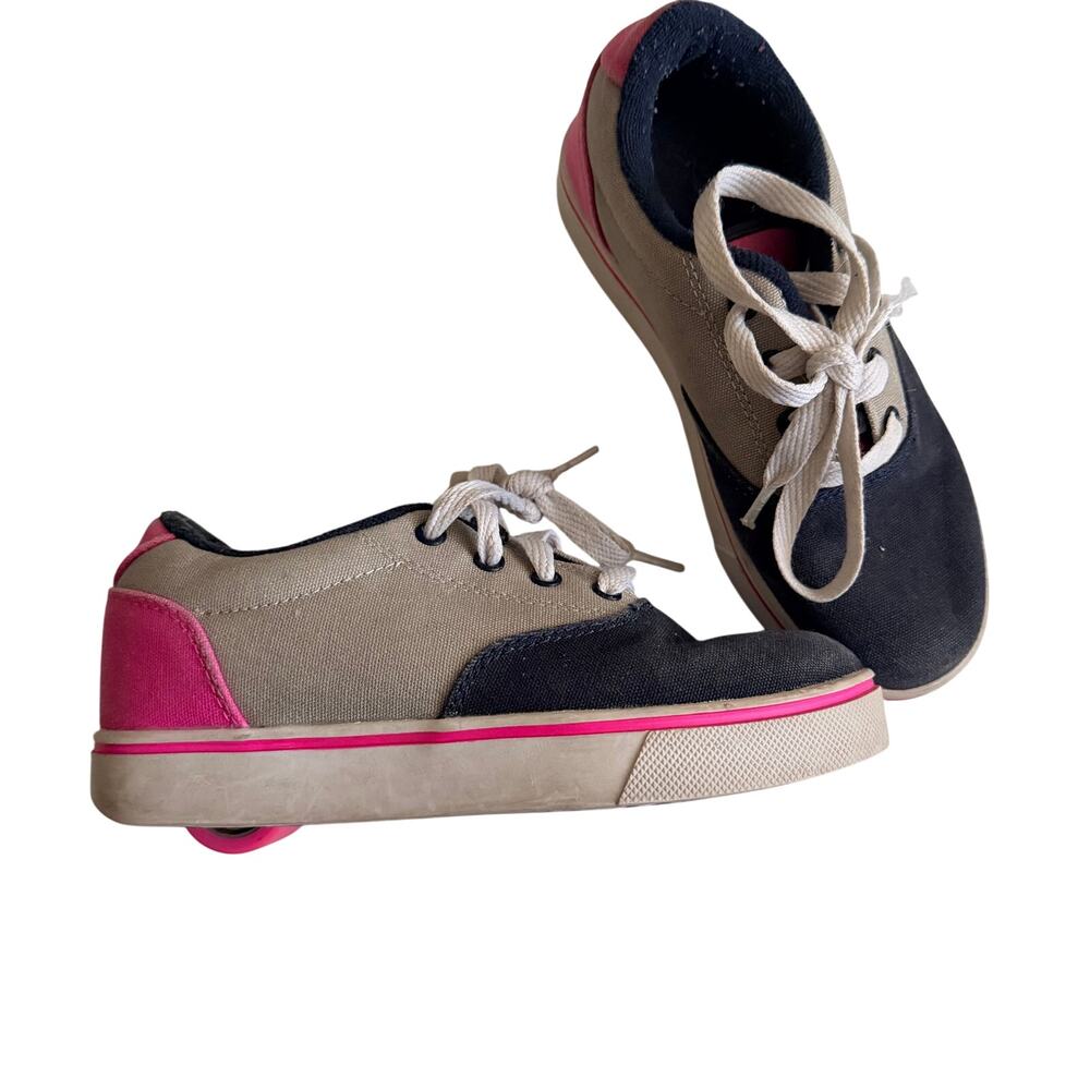 Heelys Girls Pink Rainbow Print Wheeled Skate Shoes Size 3